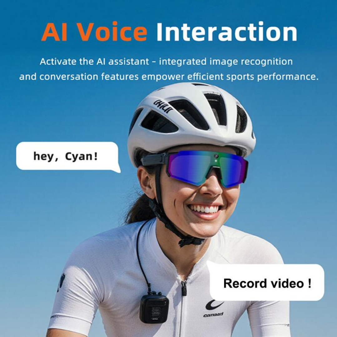 Smart Sports Glasses with 8MP Camera