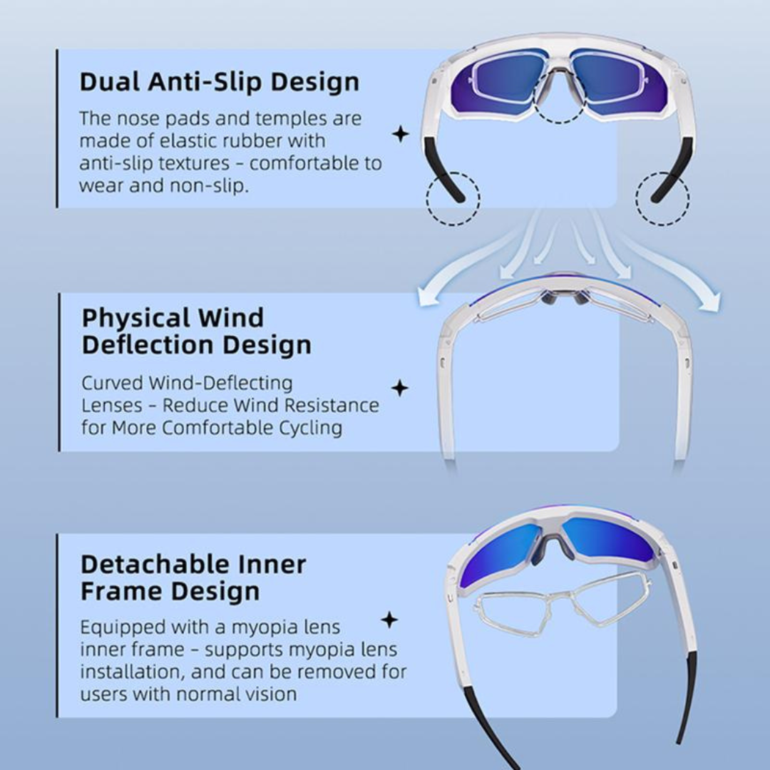 Smart Sports Glasses with 8MP Camera