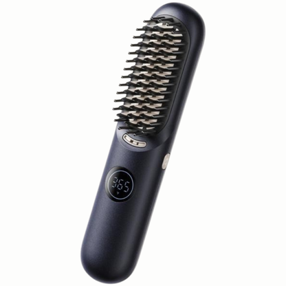 Cordless Hot Brush, 2 in 1 Straightening & Curling Brush