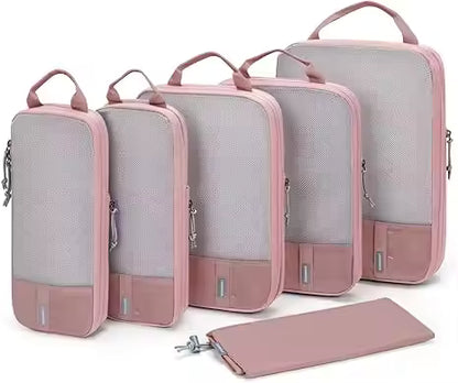 Travel Organizer Set, Compression Packing Cubes for Suitcases